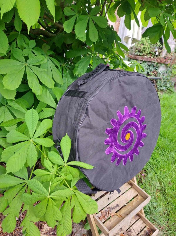 Tas voor je sjamanendrum Borduurwerk | Sjamaan.nl | Zijkant