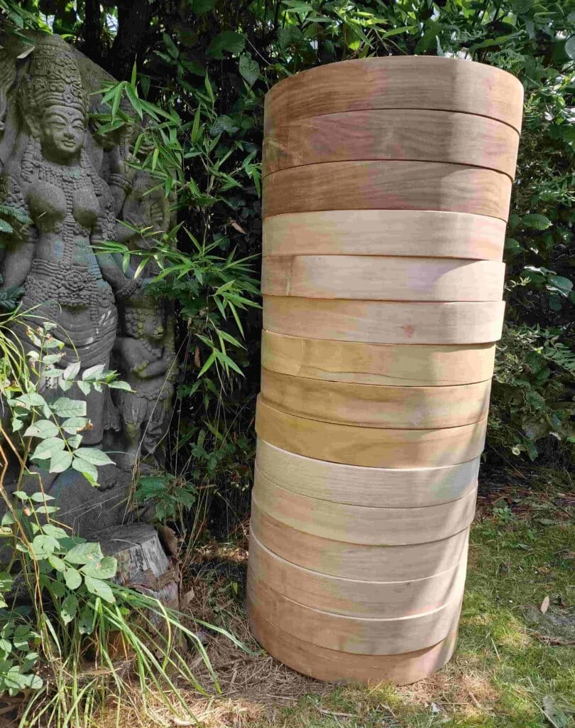 Frames voor sjamanendrum: ‘speciaal hout’ | Stapel frames ganesha | Sjamaan.nl