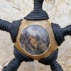 Tambour chamanique 35 cm Chèvre sur Saule et Pierre de Lune | Sjamaan.nl