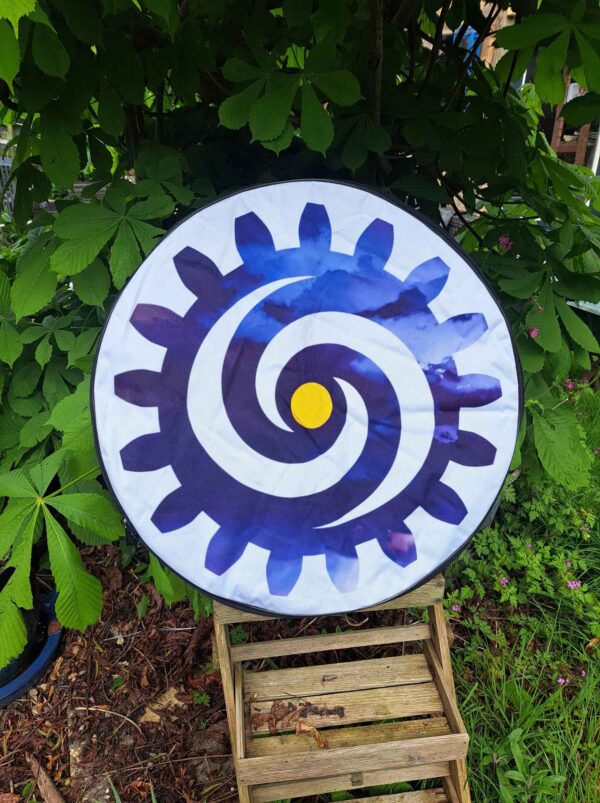 Tas voor je sjamanendrum Bedrukt | Sjamaan.nl | logo sjamaan voorkant