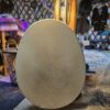 Medizintrommel Känguru & Kuh auf Eierrahmen Weide mit grünem Opal | Vorderseite | shaman.com