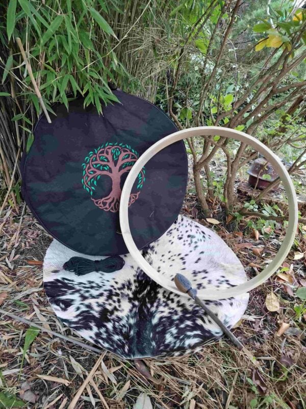 Setdeal 60 cm DIY sjamanendrumkit met levensboomtas | sjamaan.nl