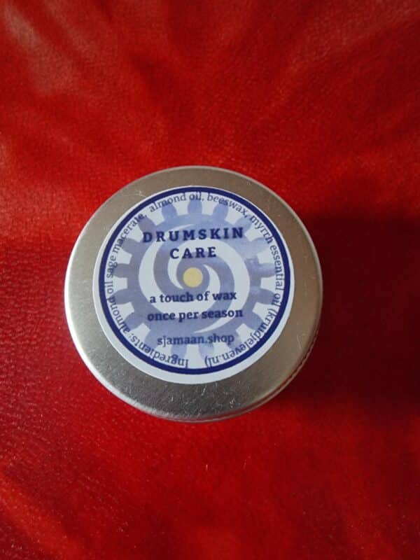 Soins du tambour chamanique : boîte de 15 ml de soins pour tambour.