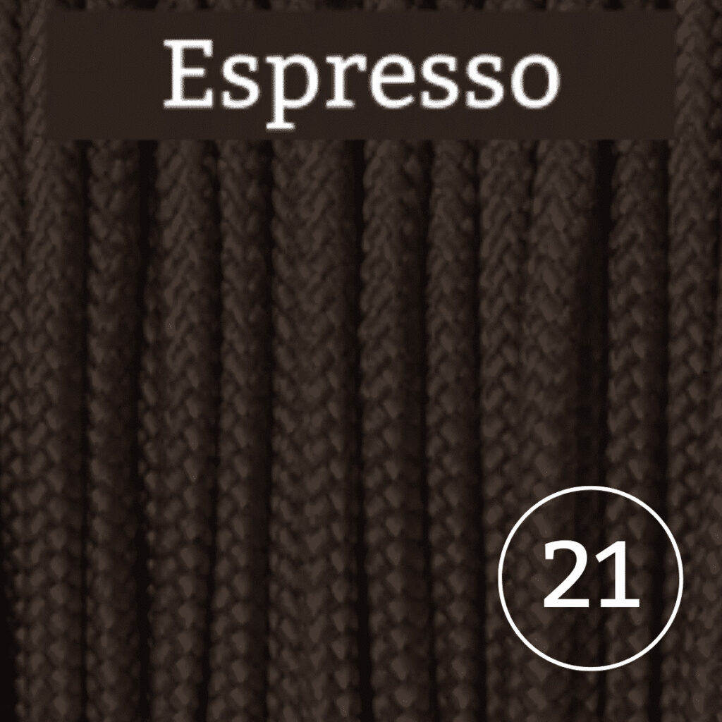 Gekleurd touw 100 meter | Espresso | Sjamaan.nl