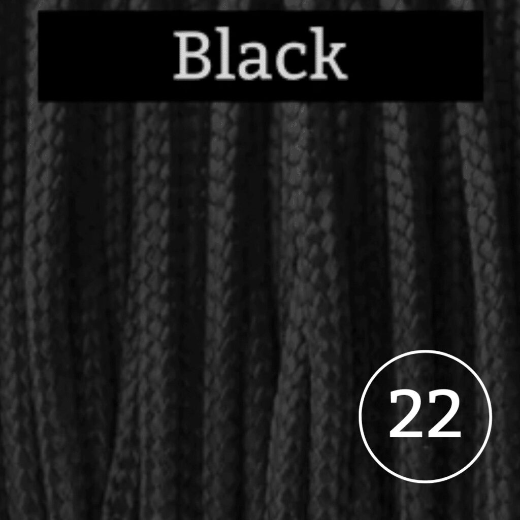 Gekleurd touw 100 meter | Black | Sjamaan.nl