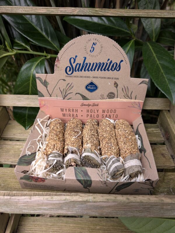 Sahumitos mirre en palosanto
